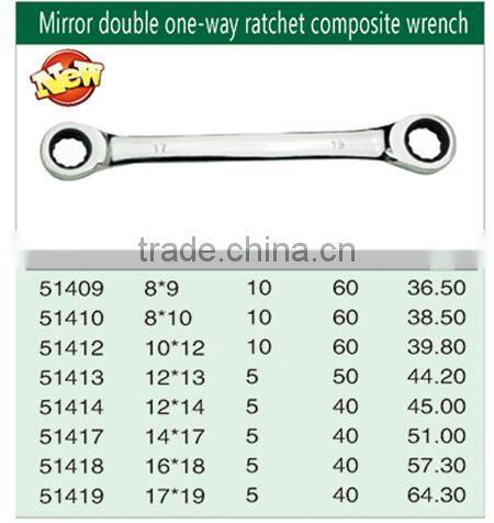 Metric Mirror Surface Double Ratchet Combination Spanner