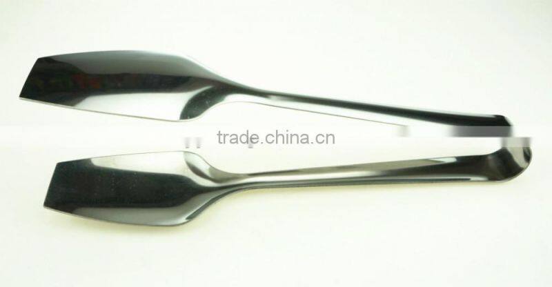 39042 Hot Sale Stainless Steel Kitchen Tongs BBQ Grill Food salad Tongs