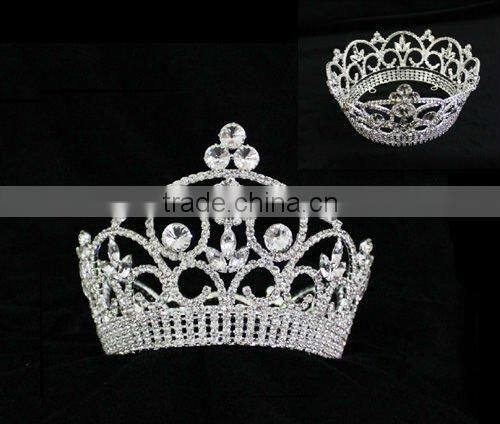 Big Pageant Rhinestone Hair Accessoreis Headwear Jewelry Fashion Women Tiaras