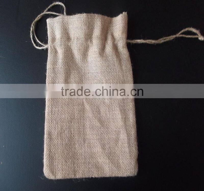 100% jute drawstring burlap bags wholesale