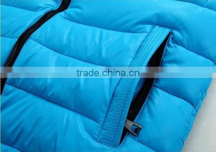 New Arrival Winter Sleeveless Women'S Hooded Lady Fashion Casual Waistcoat Shiny Vest Down-Padded JACKET