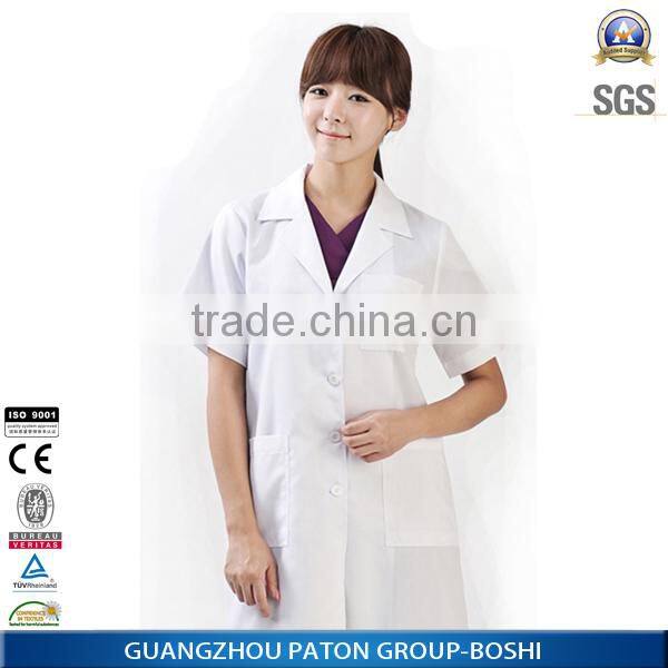 Wholesale 100% Cotton White Lab Coat For Doctors