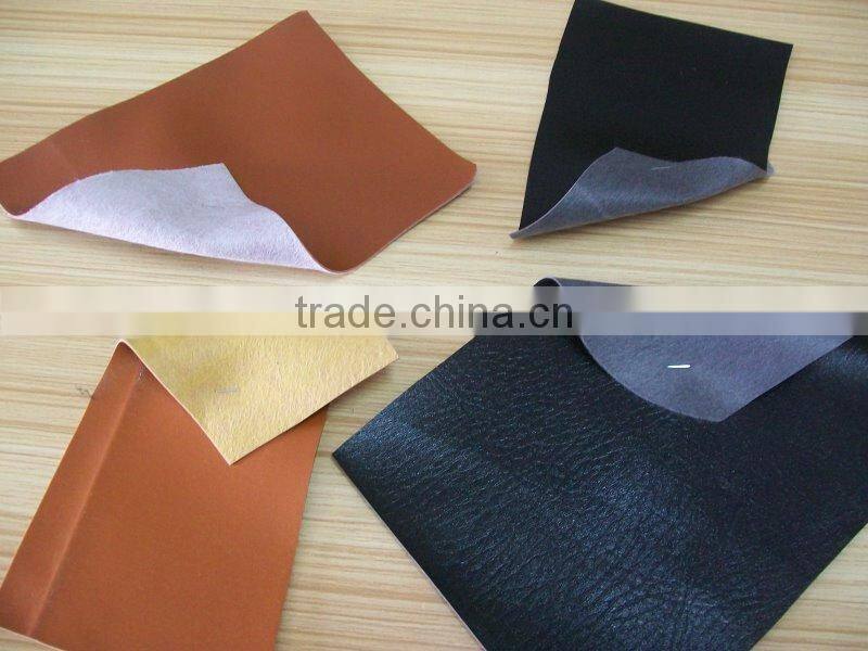 pvc leather, pvc artificial leather stocklot for bag, pvc synthetic leather stocklot
