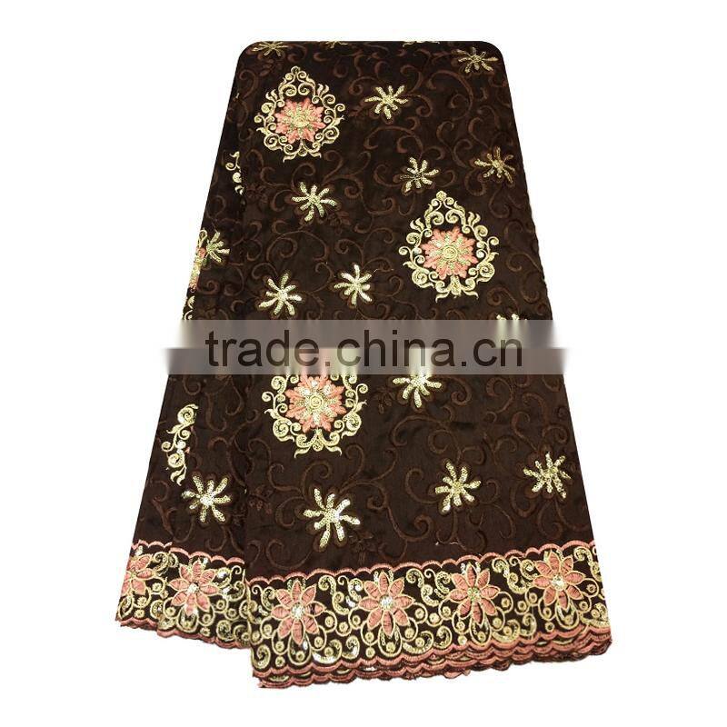 2017 India Hot Selling Lace Cheap Price Raw Silk George Wrappers