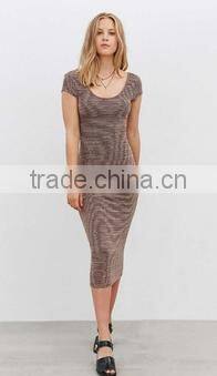 black easy casual women summer dress custom made