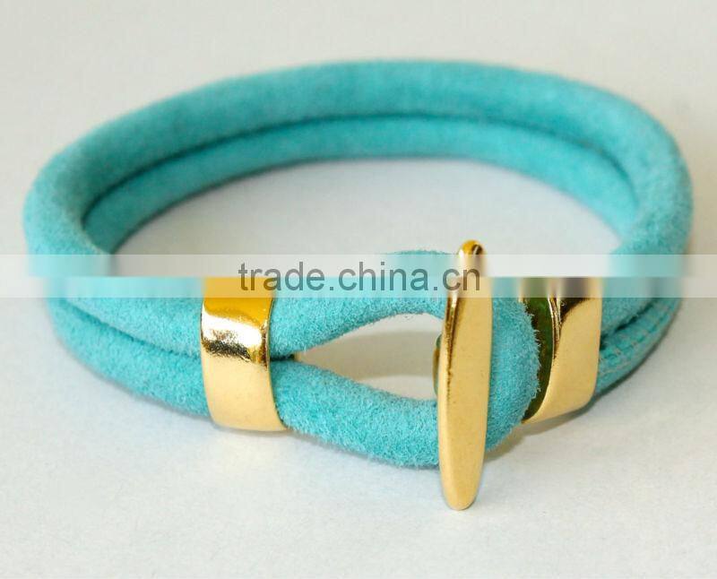 double wrap Leather bracelet, Leather Bangle for girls and boys, unisex leather bracelet