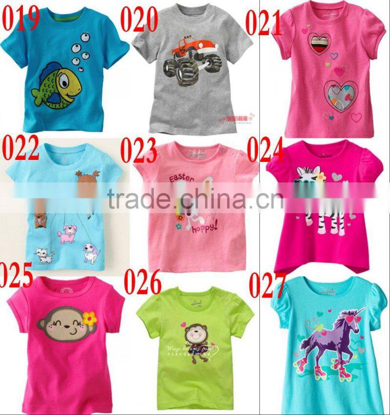 boys short sleeve cotton t-shirts kids summer tops