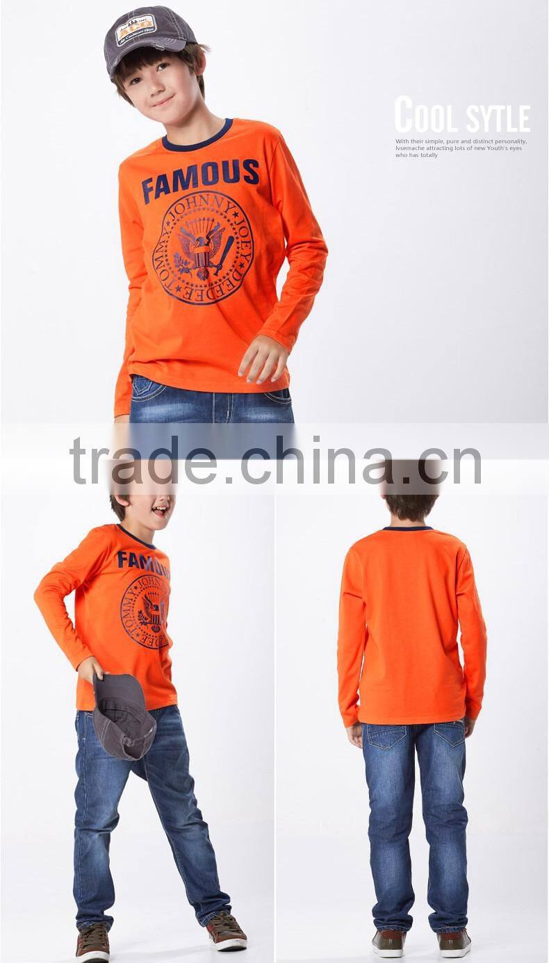 High quality new style fashion boy's shirt,wholesale t-shirt printing