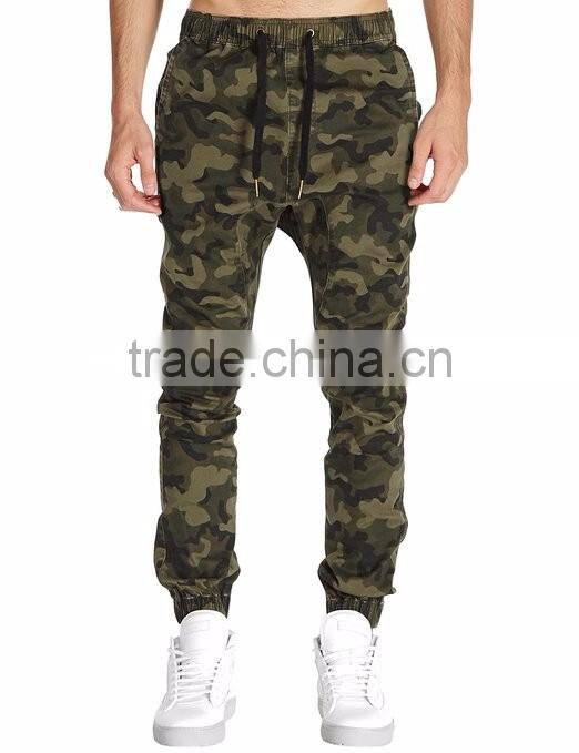 Mens crossfit camo jogger pants mens blank design sweatpants wholesale