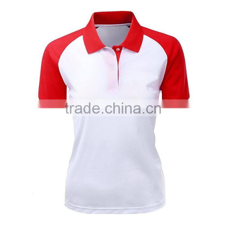 Latest Design Wholesale Ladies 100% Polyester Cool Dry Fit Cheap Polo Tshirt
