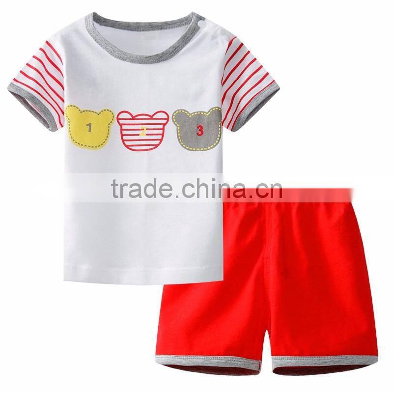2016 best selling infant clothes boys and girls toddler suits cheap baby girl two-piece garment