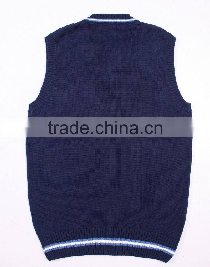 Knitting Sleeveless Name Brand Sweaters Vest For Men