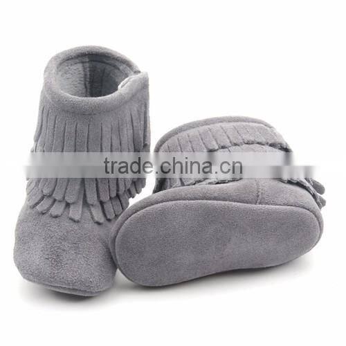 Wholesale kids boots warm baby bow moccasins