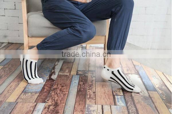 1 pc sale hot sale 80% cotton and 20% polyester mixed seasons chino suppliers men striped boat socks