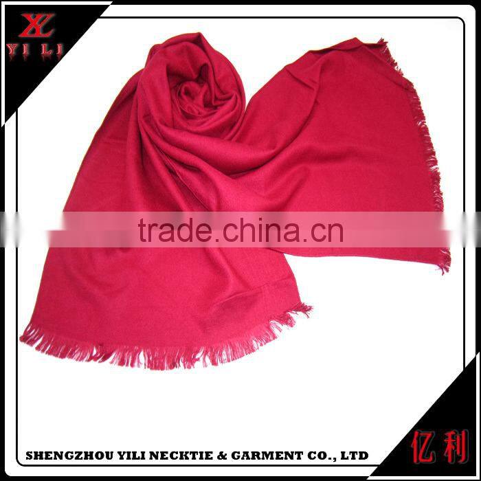 Soft warm cheap polyester women plaid scarf