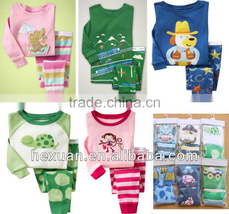 2015 new designs cotton baby Pajamas suits set underwear