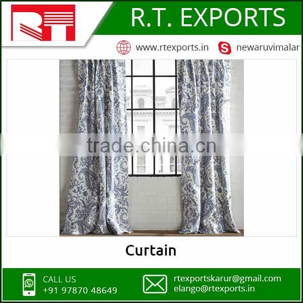 100%Cotton Material and Woven Technics Curtains