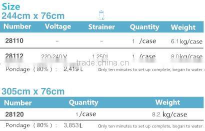 INTEX easy set swimming pools