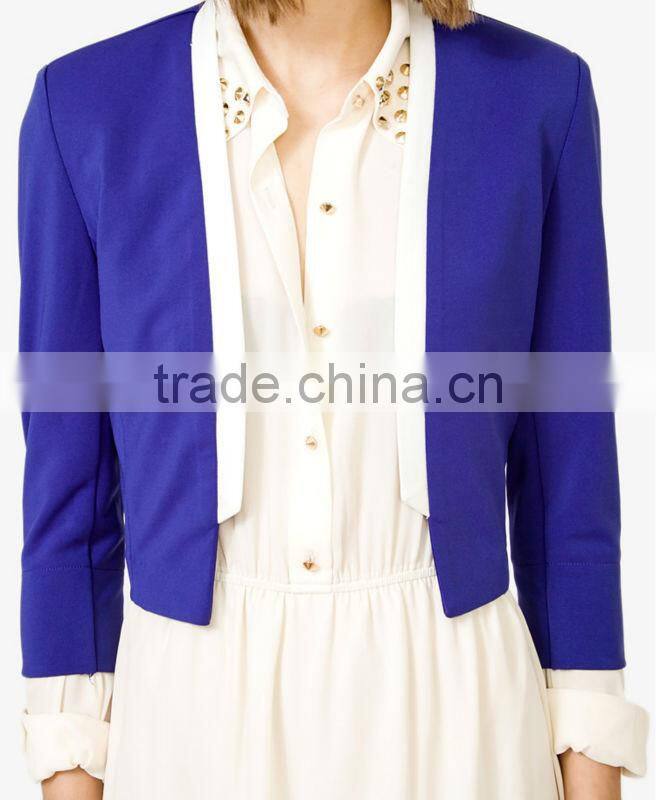 Ladies' Cropped Open Blazer