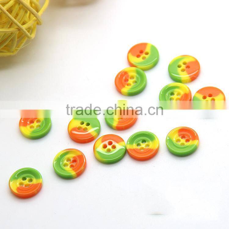 High Quality Three Color 2-Holes 13mm Fatback Designer Shirt Buttons