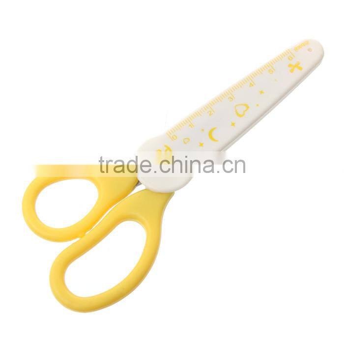 Wholesale Yellow Stainless Steel Student Office Diy Paper Cutting Scissors