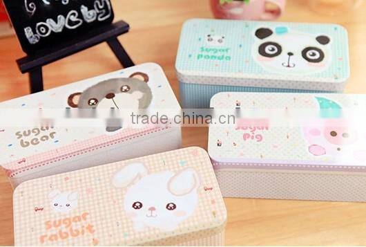 So Cute So Lovely Stationery Magnetic Pencil Box Tin Pencil Box