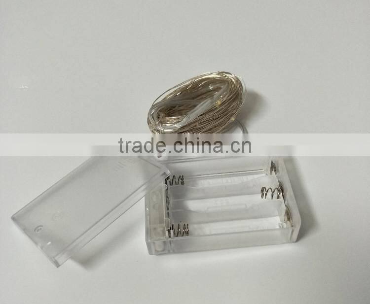 4M 40LEDS Copper Wire 3AA Battery Powered LED String Lights