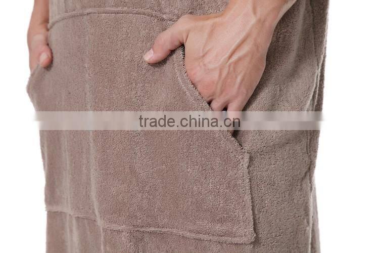 Gray poncho hooded with pocket short sleeve