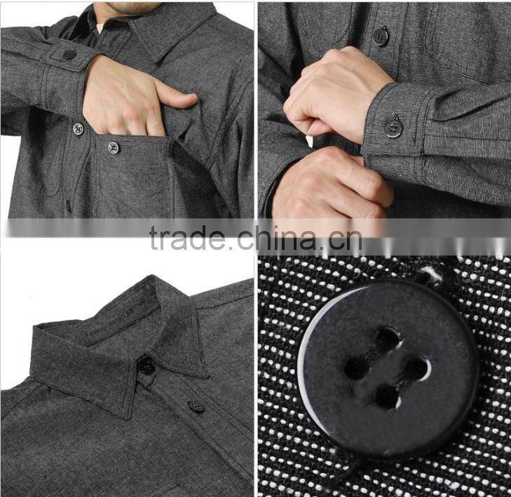 Men's wholesale stain new design casual shirts