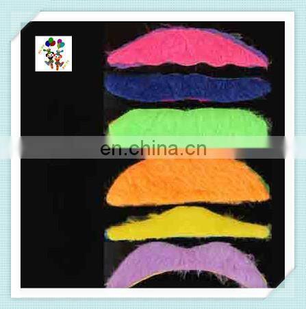 Disguise Party Stylish Neon Colors Funny Fake Moustache HPC-0322