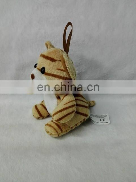 Plush keychain toy cute stuffed raccoon keychain toy