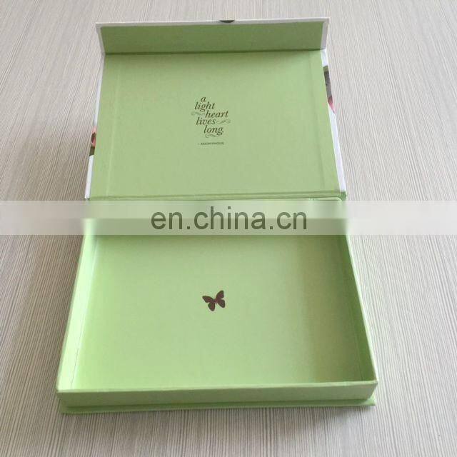 Lovely matte surface fashion magnet closure solid bulk buy gift box square