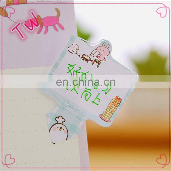 China stock stationery supplies ,Discount any shaped design cute die cut sticky memo pads with custom logo