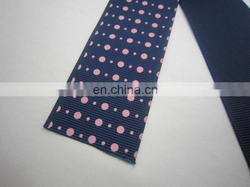 gold foil printed ribbon / grosgrain webbing