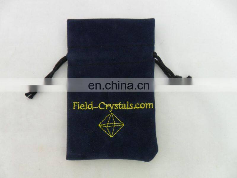 factory OEM small velvet drawstring jewlery pouch for gift
