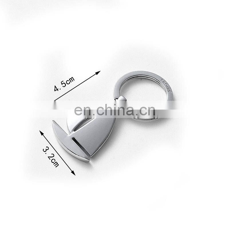 Custom 2018 Happy sailing boat fun matel keychain