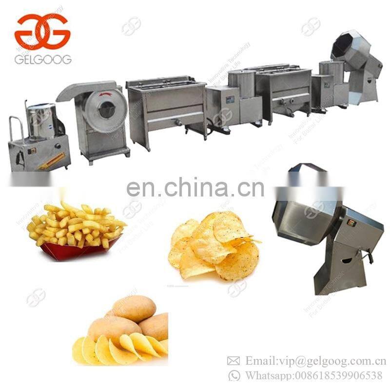 Factory Price Mini Fresh Frozen French Fries Making Machine Potato Chips Maker For Sale