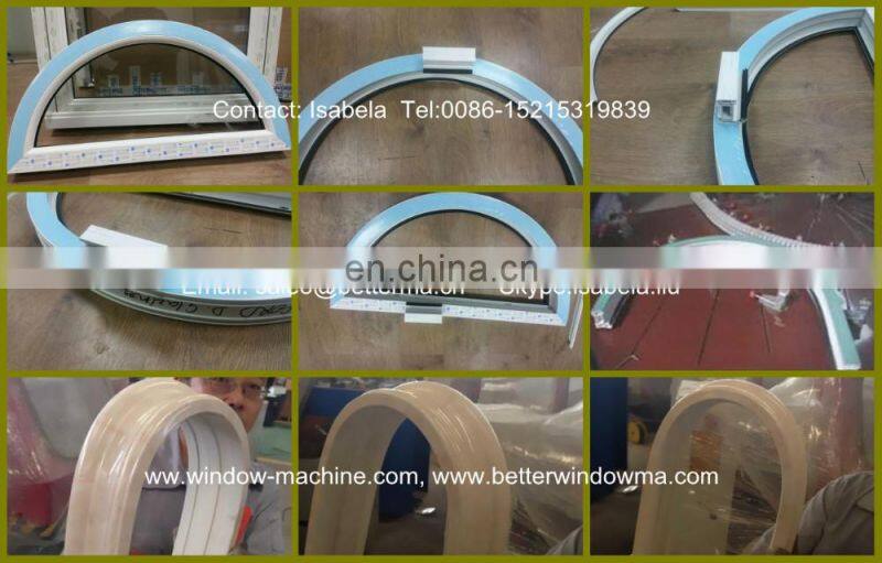 China UPVC PVC window door machine for arc bending