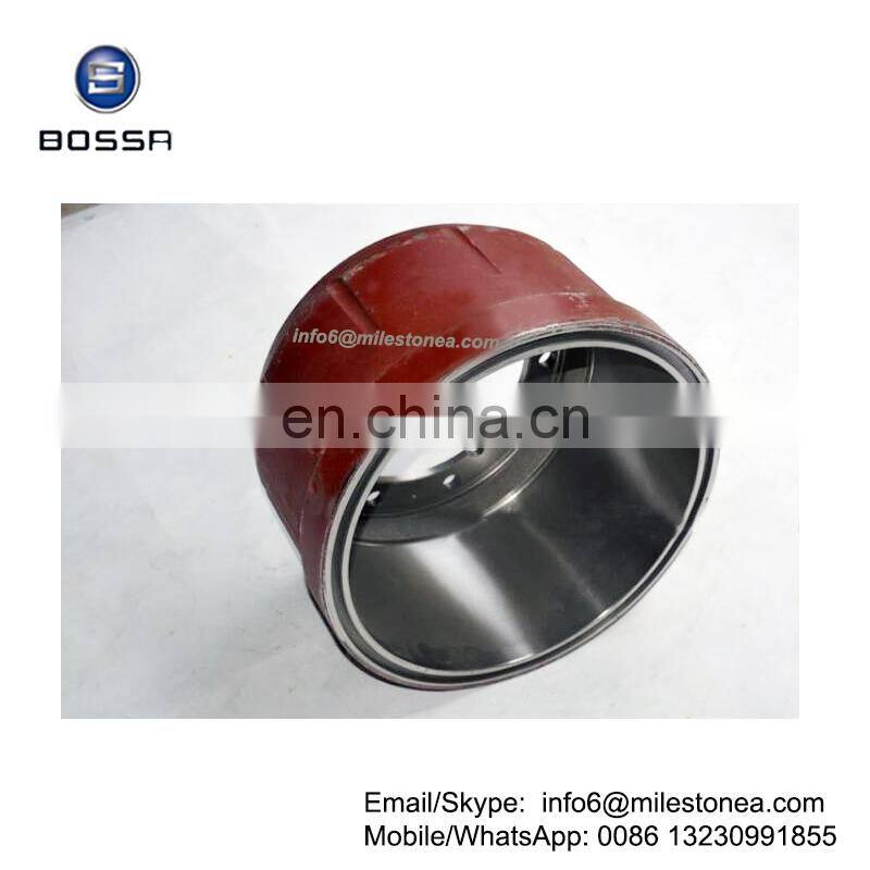 Heavy duty truck spare parts brake drum DZ9160340006 for Dongfeng