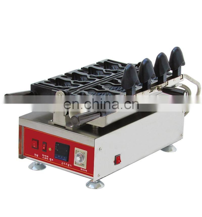 2016 Fast Food High Efficiency Ice Cream Taiyaki Machine/ Ice Cream Fish Waffle Maker Machines Cone