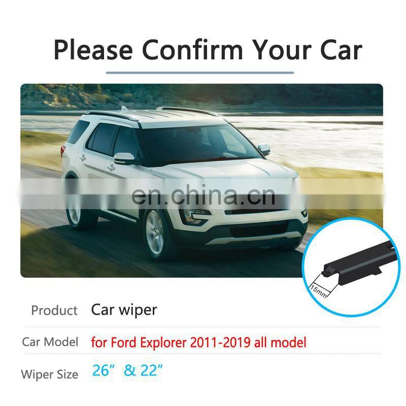 for Ford Explorer U502 MK5 2011~2019 2012 2013 2014 2015 2016 2017 2018 Car Wiper Blades Front Window Windshield Car Accessories
