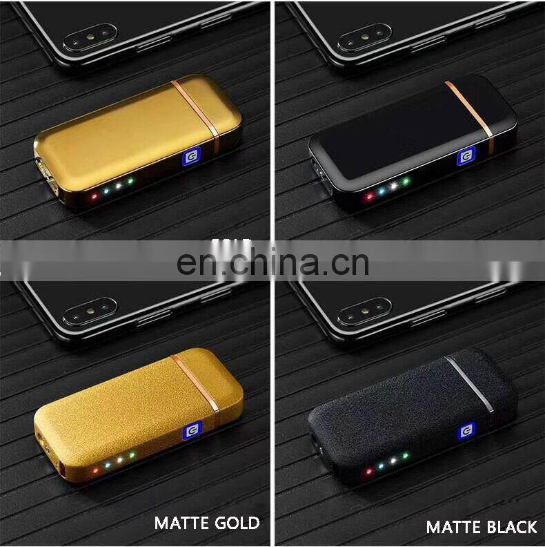 High quality electric rechargeable usb lighter with battery indicator display