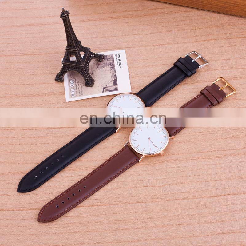 leather two-pin thin ladies watch female models