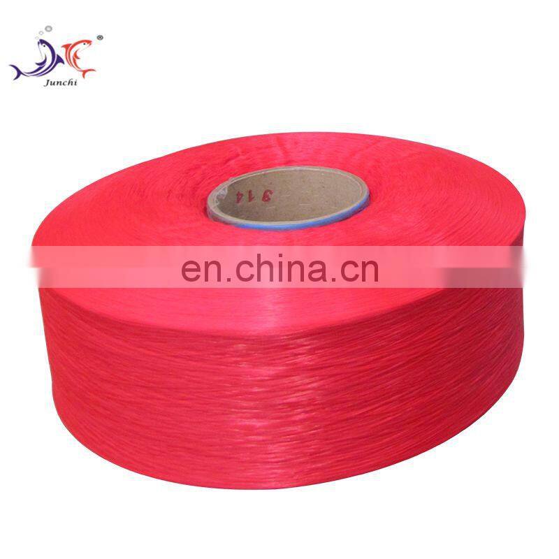 High strength 1000D red polypropylene yarn for mesh bag