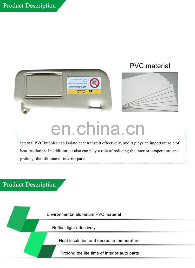 WIN WORLD car sun visor PVC material for car sun visor sun visor