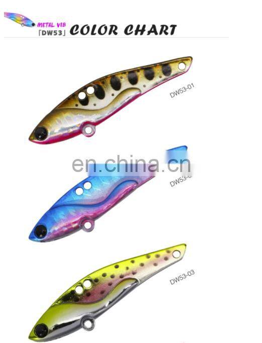 wholesale various colours 58mm 11g metal VIB fishing lure