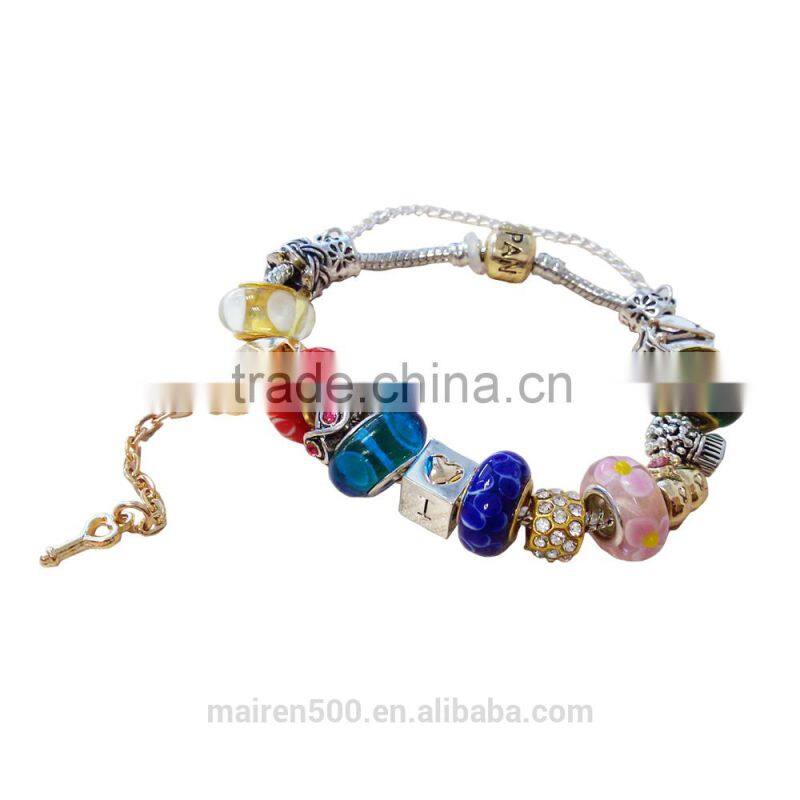 European fashion glass beads bracelet