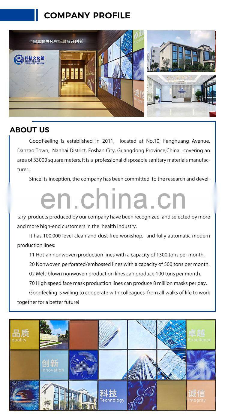 Factory price washcloth clean up stained cloth roll  nonwoven fabric hot air non woven fabric for baby diapers