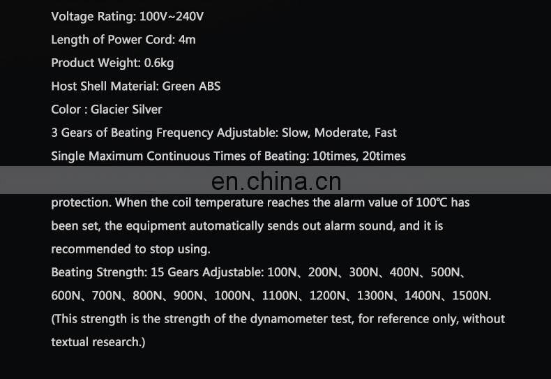Adjustable Strength 1500N Chiropractic Massager Electric Chiropractic Adjusting Tool Spine Activator