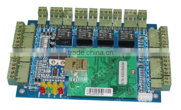 Wiegand web ethernet tcp/ip 4 door access controller